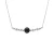Crystal Necklace Preciosa Black Silver 925