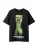 NAME IT Shirt ‘NKMNORAN MINECRAFT’  grijs / groen / zwart / wit