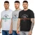 Kruze | 3-pack heren T-shirts met ronde hals en print