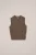 WE Fashion – Jongens gilet met embleem – Regular fit – Lichtbruin – Katoen –