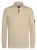 Petrol Knitted Half-Zip Sweater Nashville Beige