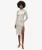 Midi-jurk met Open rug en Lange Mouwen Silver