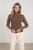 Nukus Sylvia Pullover Lurex Nkf03048 Trui 60 Taupe