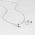 Luxenter 925 Sterling zilveren gerhodineerde sets – Halvemaan