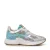 Floris van Bommel Daysi 05.04 leren sneakers zilver/turquoise