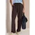 High Waist straight legs broek in Loose Fit
