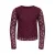 KIDS ONLY GIRL semi-transparante longsleeve – donkerpaars