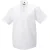 Russell Collection Heren Ultimate Non-Iron Shirt met Korte Mouwen (Wit)