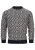 INDICODE JEANS Trui ‘Scott’  navy / wit