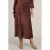Yest plissé rok bruin