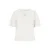 VILA top met textuur ecru