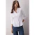 TRENDYOLMİLLA Dames Wit Effen Lang Getailleerd Overhemden