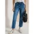 Cecil Dames Wide Leg Jeans met galonstrepen in Blauw