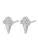 Hey Happiness Oorbellen ‘Sweet Ice Cream’  zilver