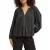 Scotch & Soda Balloon Sleeve Embroidered Top Polka Evening Black