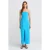 Strapless Aansluitende Midi-jurk met Splits