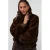 AMAYA Amsterdam faux fur jas – donkerbruin