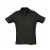 SOLS Heren Zomer II Pique Poloshirt met korte mouwen (Zwart)