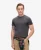 Superdry Mannen Essential T-shirt van Biologisch Katoen met Logo Donkergrijs