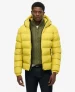 Sports Pufferjas met Capuchon Yellow