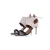 Aquazzura Beige suède en zwarte leren sandaal
