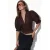Getailleerde Chiffon V-hals Blouse