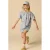 Sissy-Boy gestreepte korte broek met borduursels – blauw