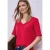 Street One Dames Basic Shirt in Rood