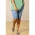 Zhenzi regular high waist denim short medium blue denim