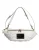 Witte Gequilte Logo Plaque Gürteltas Fanny Pack Tas