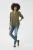 Blouse met lange mouwen Relaxed fit Dusky Green