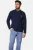 Charles Colby +FIT Collectie gebreid vest DUKE THALARIC Plus Size donkerblauw