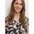 Street One Dames Blouse met gespleten hals van linnenmix in Bruin