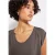 Street One Dames Shirt van jersey met elastische zoom in Bruin