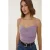 Asymmetrische Glitter Gebreide Crop Tanktop