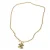 Quilted CC Pendant Chain Necklace  Ketting