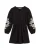 WE Fashion Jurk  zwart / wit