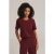 We Fashion T-shirt Burgundy Red