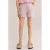 WE Fashion straight gestreepte casual short