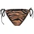 SoulCal Bikinibroekje voor dames met tijgerprint en strik aan de zijkant (Zwart/Bruin)