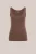 WE Fashion – Dames singlet van katoenmix – Regular fit – Taupe – Katoen –