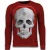 Local Fanatic Skull beat rhinestone sweater