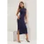 Marineblauwe jurk