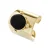 Luxenter Onyx ring afgewerkt in 18K geel goud – Rhumo