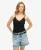 Superdry Vrouwen Essential Camitopje met Kanten Boord Zwart