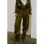 Mango wide leg high waist broek met linnen