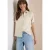 Cecil Dames Blouse met korte mouwen van puur linnen in Beige