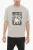 Bedrukt AQUARIUS THE HUMANITARIAN T-shirt met ronde hals in grijs