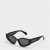 Accessoires Off White Memphis Square Volle Rand Zonnebril in Zwart/Dark Grey
