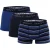 Gant Gestreepte, slanke boxershorts voor heren (set van 3) (Blauwdruk)
